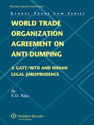 cover image of World Trade Organization Agreement on Anti-dumping